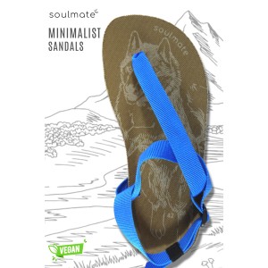 Soulmate Minimalist Vegan Sandalet Mavi