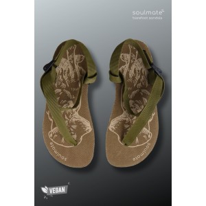 Soulmate Active-B Barefoot Minimalist Vegan Sandalet / Haki