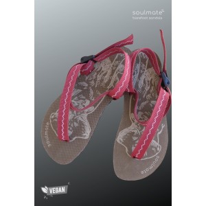 Soulmate Active-B Barefoot Minimalist Vegan Sandalet / Gül Kurusu