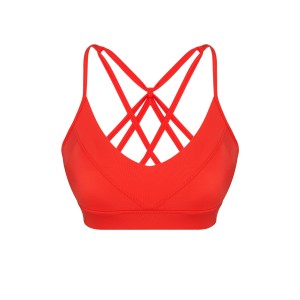 Aria ECONYL Orange Spor Bra-Bikini Üstü