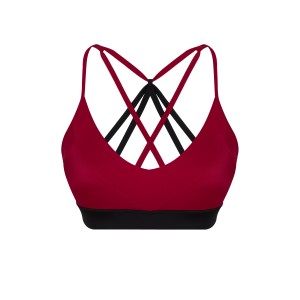 Aria ECONYL Claret Red Spor Bra-Bikini Üstü