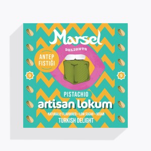 Marsel Delights - Antep Fıstıklı Vegan Lokum - 9 Adet