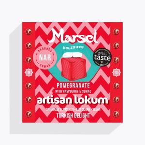 Marsel Delights - Nar Ekşili Vegan Lokum - 9 Adet