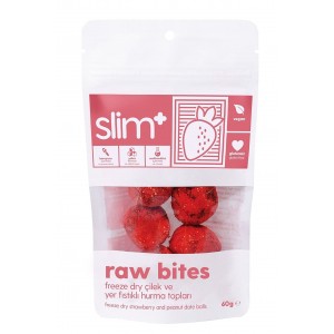 Slimplus Glutensiz Raw Bites 60G - Çilekli