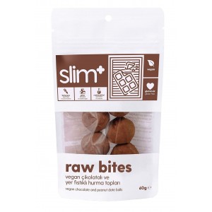 Slimplus Glutensiz Raw Bites 60G - Çikolatalı - Yer Fıstıklı